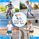 Knee Pads Elbow Pads Wrist Guards Set for Kids,Upgraded Protective Gear for Toddle 4-12 Boys or Girls Children Roller Skating Scooter Skateboarding Bike Roller Blade by TinyTreasures Baby Boutique