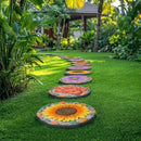 Outdoor Garden Decor Stepping Stones - Outside Garden Yard Decorative Stones Gifts for Women Garden Decor for Outside 10x10x0.75 Inch Cynkeyee by CozyNest Decor