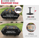 Unicook Griddle Cover for Blackstone 36 Inch Griddle Cooking Station, Waterproof Flat Top Grill Cover with Seam Taping and Support Pole, Heavy Duty Outdoor BBQ Cover for Camp Chef, Nexgrill etc by GreenHaven Gardens