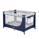 Pamo Babe Travel Foldable Portable Bassinet Baby Infant Comfortable Play Yard Crib Cot with Soft Mattress Breathable Mesh Walls, and Carry Bag Blue by TinyTreasures Baby Boutique