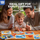 TOY Life Wooden Puzzles for Toddlers 2-4, Sea Animals Puzzles for Toddlers 1-3, Wood Puzzles Educational Montessori Toys Gifts for 1 2 3 Year Old, Baby Kids Learning Toy by TinyTreasures Baby Boutique