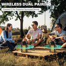 Outdoor Bluetooth Speaker,Wireless Bluetooth Speaker with Torch Light,IP65 Waterproof LED Flame Atmosphere Lantern Speaker for Party Garden Camping Patio Men Women Couples Dads Moms by GreenHaven Gardens