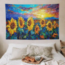 yowecso Sunflower Tapestry Sunset Flower Field Tapestry Wall Hanging for Bedroom Sunflower Tapestries Aesthetic Wall Decor for Home Dorm Living Room 40"x60" by CozyNest Decor
