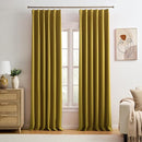 KEQIAOSUOCAI Yellow Pinch Pleated Curtains 90 Inch Length 2 Panels Set Noise Cancelling Window Drapes for Nursery Bedroom Living Room 40x90 by TinyTreasures Baby Boutique