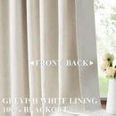 Vision Home Natural Pinch Pleated Full Blackout Curtains Linen Blended Room Darkening Window Curtains 72 inch for Living Room Bedroom Thermal Insulated Pinch Pleat Drapes with Hooks 2 Panel 40"Wx72"L by CozyNest Decor
