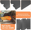 2-in-1 Reversible 17.48” x 12.48” Pre-Seasoned 11242 Cast Iron Griddle for Broil King Baron, Crown, Crown Pellet Series Grill, Flat Griddle Top Plate for Gas Stove/Charcoal/Electric/Propane/Gas Grill by GreenHaven Gardens