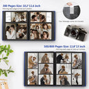 Popotop Photo Album 4x6 800 Pockets with Leather Hardcover Cover, Large Photo Album Binder Book with 80Pcs Pages for Family Travel Wedding Baby Gifts by TinyTreasures Baby Boutique