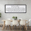 Our Father Prayer Bible Verse Framed Wall Art, 40''×15'' Rustic Religious Christian Lords Prayer Sign for God Jesus Christ Prayer, Horizontal Holy Inspirational Catholic Scripture Decor by CozyNest Decor