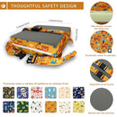 Toddler Booster Seat for Dining Table, Portable Booster Seat for Kitchen Chair, 4 Inch High-Density Foam Cushion with Adjustable Safety Straps and Non-Slip Bottom, Perfect for Kids Travel and Daily by TinyTreasures Baby Boutique