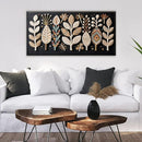 Tsomzxng Boho Black Wall Art Modern Wall Art Bohemian Feather Canvas Wall Art Decor For Apartment Dorm Living Room Bedroom Nursery Backdrop Home Wall Decor20 W X 40" L by CozyNest Decor