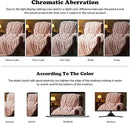 NEWCOSPLAY Faux Fur Throw Blanket Pink 3D Ribbed Plush Thick Warm Blanket for Couch Sofa Bed 850GSM (Pink Ribbed, Throw(50"x60")) by CozyNest Decor