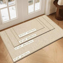 LEKEEPGO Door Mat 24"x47", Non Slip Door Mat Indoor Entrance, Rubber Backing Front Indoor Door mat Washable Absorbent Low-Profile Entryway Entry Resist Dirt Inside Door Mats, Khaki by CozyNest Decor