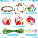 Syhood Mini Plum Blossom Crowns Making Kit, 120 Pcs Parts, Make Your Own Flower Wreath Headbands and Bracelets Craft Kit Hair Accessories Handmade DIY Floral Crown Garland Presents by TinyTreasures Baby Boutique