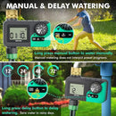 RESTMO Sprinkler Timer with Brass Inlet, Water Timer for Garden Hose, Rain Delay/Manual/Automatic for Outdoor Faucet, Drip Irrigation and Lawn Watering System by GreenHaven Gardens