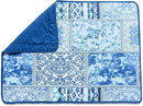 NEWLAKE Quilted Cotton Bed Pillowcases,Blue Classic Bohemian Pattern, 2 Pieces, 20x36 Inch by CozyNest Decor