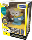 LEXiBOOK - Minions - Bob Digital Alarm Clock with Night Light - Snooze Function - Minions Sound Effects - for Children/Kids - Luminous Clock with Bob, Yellow/Blue - RL800DES by TinyTreasures Baby Boutique