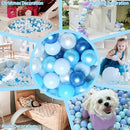 GOGOSO Ball Pits Balls for Toddlers Pack of 50 100 200 Plastics Shape Ball Non-Phthalate Non-BPA Non-Toxic 2.2-Inch Crush Proof Play Balls by TinyTreasures Baby Boutique