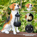 Solar Dog Statue Outdoor Decor - Beagle Dog Statue With Solar Lights for Patio, Lawn & Garden, Housewarming Gift by CozyNest Decor