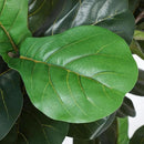 Artificial Fiddle Leaf Tree, 7ft Faux Plant Fake Ficus Lyrata Trees with White Planter, Artificial Fig Trees Floor Plants for House Office Living Room Indoor Home Decor, Housewarming Gift by CozyNest Decor