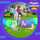 Moncoland Kids Play Tunnel Tent for Toddlers, Colorful Pop Up Crawl Toy Baby Infant Children or Dog Cat Pet, Collapsible Gift Boy and Girl Game (Colorful Kids Tunnel) by TinyTreasures Baby Boutique