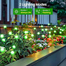 LETMY Solar Garden Lights - 6 Pack Upgraded Swaying Solar Lights Outdoor, 48 LED Firefly Lights Outdoor Waterproof Garden Decorations for Yard Patio Pathway Holiday (Green) by GreenHaven Gardens