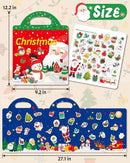 Benresive Reusable Sticker Book for Toddlers 2-4 Years, Fun Travel Stickers for Kids, Waterproof Sticker Books for Toddlers 1-3, Crafts Activities for Todddlers 1-3 2-4 3-5 - Christmas by TinyTreasures Baby Boutique