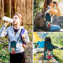25/32/40/64oz Water Bottle Bag Holder Carrier-Insulated Crossbody Sling Case Sleeve with Strap & Pockets for Men Women Gym Cycling Travel Walking Hiking Camping by TinyTreasures Baby Boutique