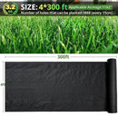 GOTGELIF 4×300FT Heavy Duty Weed Barrier, 3.2oz Premium Garden Weed Barrier Fabric, Ground Cover for Gardening, Farming, Landscape by GreenHaven Gardens