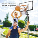 Basketball Hoop Outdoor, 8.5ft Height Adjustable Portable Hoops & Goals with HDPE Backboard and Wheels for Kids/Teens/Adults Backyard, Outdoor, Driveway by TinyTreasures Baby Boutique