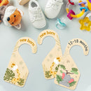 R HORSE 8Pcs Safari Baby Closet Dividers, Double Sided Nursery Hanger Dividers Wood Baby Closet Size Organizers for Boy Girl Birthday Christmas Gift (0-24 Months) by TinyTreasures Baby Boutique