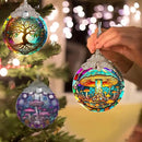 Stained Glass Suncatcher, Jocidea Mushroom Ornament, Christmas Ornaments, Holidays Ornaments, Christmas Tree Decor, Mushroom Decor for Home, Mushroom Gifts by GreenHaven Gardens