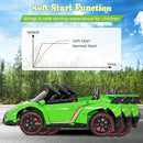 Costzon Ride on Car, Lamborghini Licensed 12V Battery Powered 4WD Sports Car with Remote Control, 3 Speeds, Hydraulic Doors, LED Lights, Towing Wheel, Horn, Music, Electric Vehicle for Kids Aged 3-8 by TinyTreasures Baby Boutique