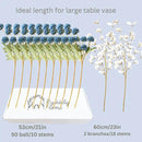Faux Dusty Blue Flowers, Blue and White Floral Stems for Centerpieces, Fake Mums Artificial Flowers, Flores Azules Artificiales para Decoracion, Long Stems for Vases, DIY Silk Floral Arrangements by CozyNest Decor