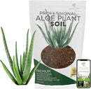 Professional Aloe Plant Soil | Premium All Purpose Blend | Large 2.2 Quarts | Ready to Use for Aloe, Cactus, Succulent Plants | Pinebark, Peat, Course Sand | Made in USA by GreenHaven Gardens