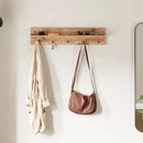 Modern Wall-Mounted Coat Rack with Shelf and Hooks - Wooden Entryway Organizer (Brown) by CozyNest Decor