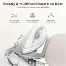 Yaheetech Ironing Board, Compact Iron Board with Cord Holder, Steam Iron Rest and Bottom Storage Tray, 9 Adjustable Heights & 3 Layer Cover, Folding Heavy Duty Ironing Board 52X14, Beige by CozyNest Decor