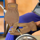 HANDLANDY Leather Work Gloves for Men & Women, Reinforced Durable Garden Gloves, Cowhide Working Glove for Gardening by GreenHaven Gardens