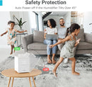 3L Stainless Steel Warm Mist Humidifier with Easy Clean and Warm Steam Function, Healthy Air Mist Humidifiers for Bedroom Living Room, with Sleep Mode and Auto-off Setting by TinyTreasures Baby Boutique