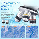 Microscope Magnification 40X-2500X WF25x Eyepieces, Dual LED Illumination, Microscope for Adults, Binocular Microscope for Schools, Homes, Labs, Education by TinyTreasures Baby Boutique