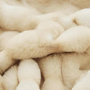 Tie-dye Camel Faux Fur Rabbit Thick Throw Blanket for Couch Living Room 50x60 Fluffy Bed Furry Comforter Soft Blanket Best Housewarming Home Gifts 860 GSM by CozyNest Decor