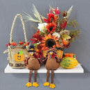 Ogrmar 2 Pack Stuffed Turkey Couple Doll Thanksgiving Tabletop Decoration Exquisite Handmade Turkey Doll Kit for Autumn Fall Thanksgiving Home Decor by CozyNest Decor
