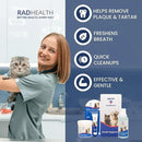 RAD PET - Advanced Pet Dental Hygiene Kit, Vet-Formulated Cat & Dog Tooth Brushing Kit, Complete Oral Care with Cat/Dog Toothbrush and Toothpaste (Enzymatic), Pet Dental Wipes & Water Additive by CozyNest Decor