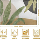 Tropical Palm Leaf Linen Placemats Set of 4 Summer Green Banana Leaves Themed Kitchen Place Mats Washable Non-Slip Heat Resistant Fabric Dining Table Placemats 12x18 Inch by CozyNest Decor