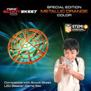 Force1 Scoot Skeet Mini Drone Electronic Shooting Game for Kids (Drone Only)- Hand Drones for Kids Compatible with Scoot Skeet LED Blaster, Electronic Target Game Indoor Flying Ball Drone Toy (Orange) by TinyTreasures Baby Boutique