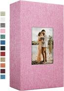 Vienrose Linen Photo Album 420 Pockets for 4x6 Photos Fabric Cover Photo Books Slip-in Picture Albums for Wedding Baby Vacation by TinyTreasures Baby Boutique