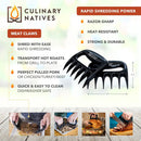 Smoker Gloves, Meat Claws, Thermometer, Timer, Brush | No.1 Heat Resistant BBQ Gloves | Meat Shredder Claws | Silicone Grill Gloves and Pulled Pork Claws with Smoker Accessories Kit & Tools (Black) by GreenHaven Gardens