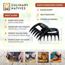 Meat Claws and Smoker Gloves | No.1 Heat Resistant BBQ Grill Gloves | Pulled Pork Claws | Thermometer | Silicone Oven Mitts & Razor-Edge Meat Shredders | Barbecue, Grilling, Smoking, Shredding (Black) by GreenHaven Gardens