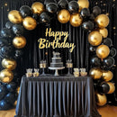 RUBFAC 129pcs Metallic Gold Balloons Different Sizes 18 12 10 5 Inch, Latex Balloon Garland Arch Kit for Party Graduation Wedding Holiday Happy Birthday Decoration by TinyTreasures Baby Boutique
