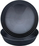 Plant Saucer 14 Inch 2 Pack 10 12 14 16 18 20 25, Plastic Plant Trays for Pots，Extra-Deep Plant Water Dray Tray, Bird Bath Bowl, Heavy Flower Plant Saucers Indoors and Outdoor No Holes by GreenHaven Gardens