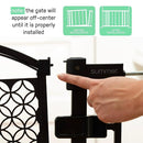 Ingenuity Multi-Use Decorative Extra Tall Walk-Thru Baby Gate, Fits Openings 28.5-48 Inch (Pack of 1), Black Metal, for Doorways and Stairways, 36' Tall Baby and Pet Gate, Black, One Size by TinyTreasures Baby Boutique